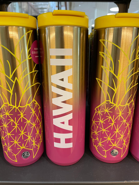 STARBUCKS タンブラー パイナップル ピンクイエロー ハワイ限定
