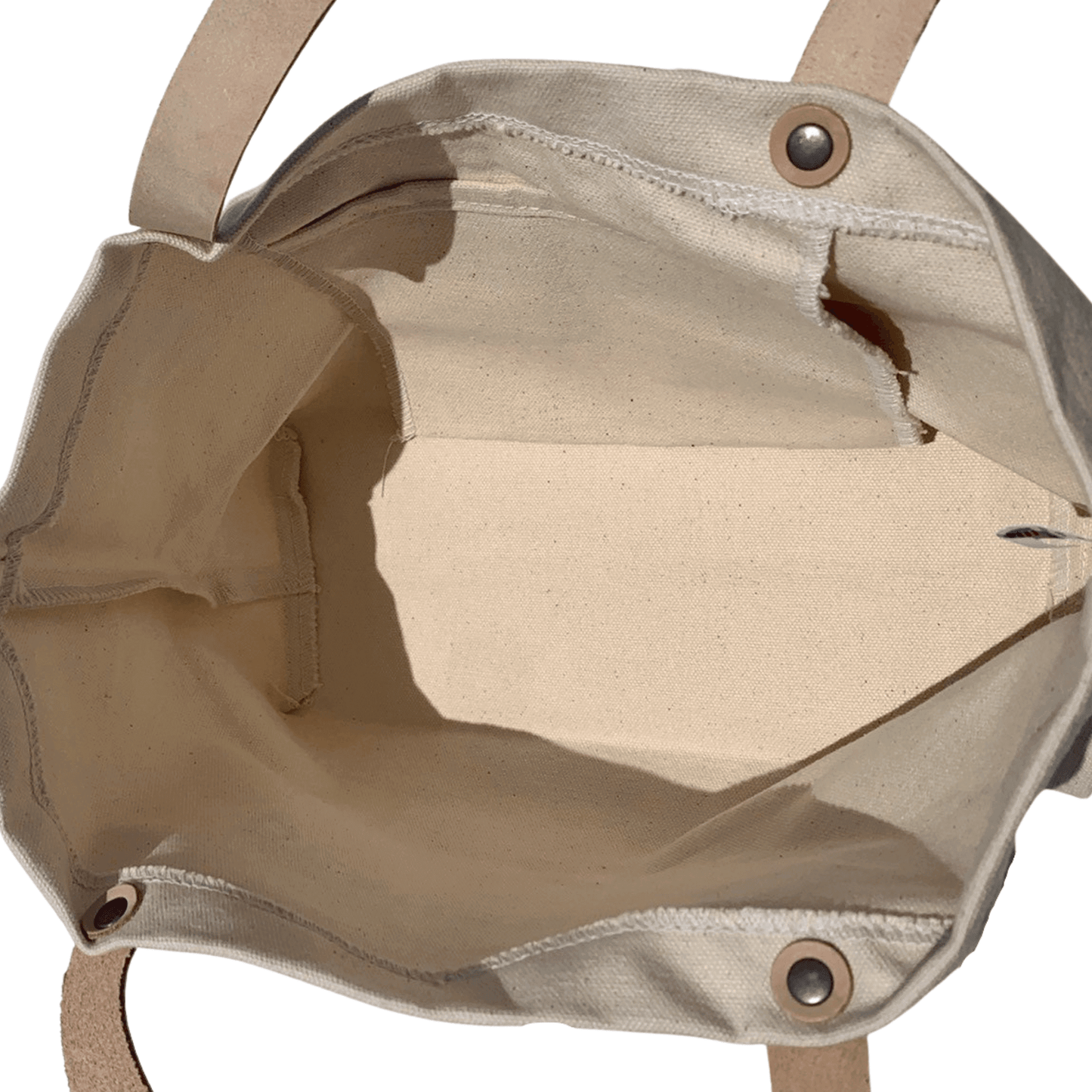 DEAN &DELUCA トートバッグ レザーハンドル ナチュラル  S