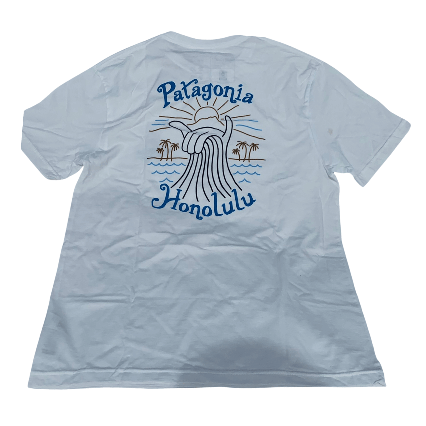 PATAGONIA/パタゴニア ハワイ パタロハ メンズ 半袖 Tシャツ オーガニックコットン ホワイト ハワイ直輸入 L