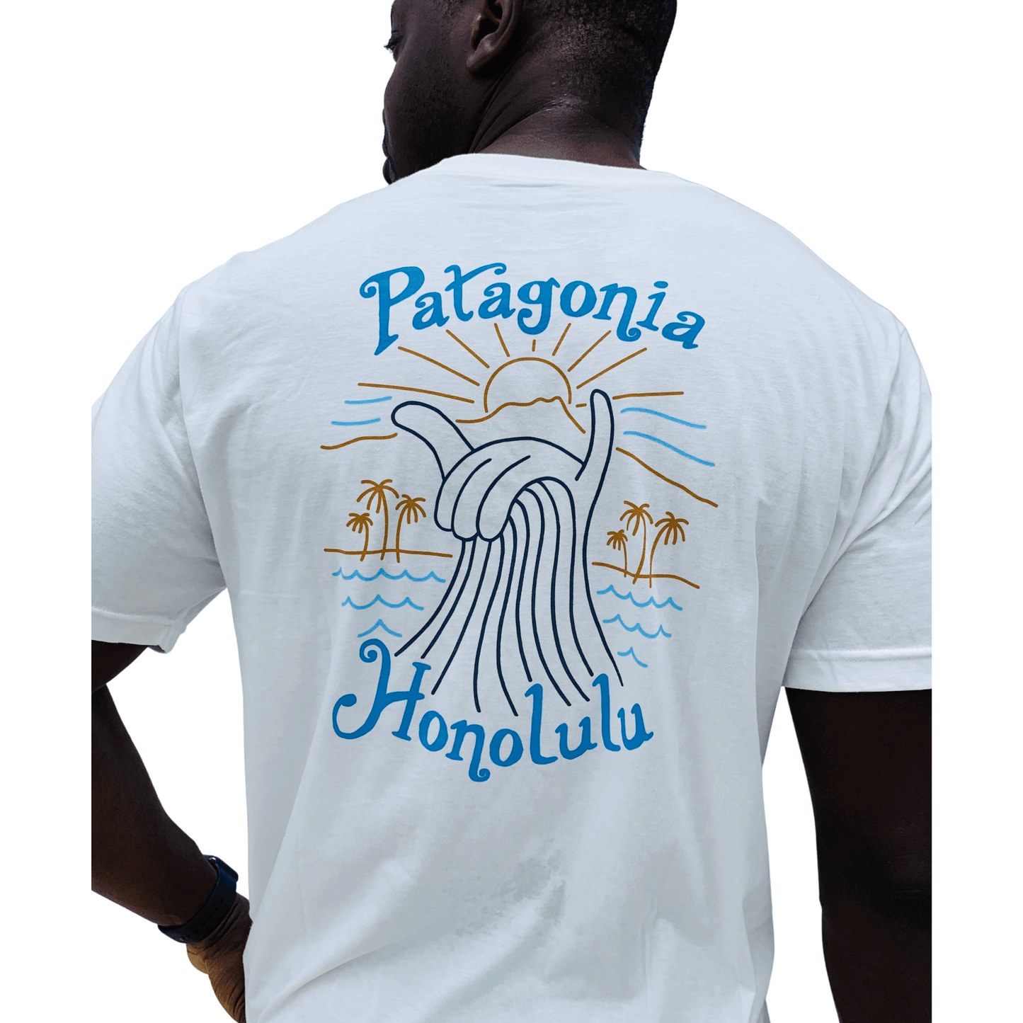 PATAGONIA/パタゴニア ハワイ パタロハ メンズ 半袖 Tシャツ オーガニックコットン ホワイト ハワイ直輸入 L