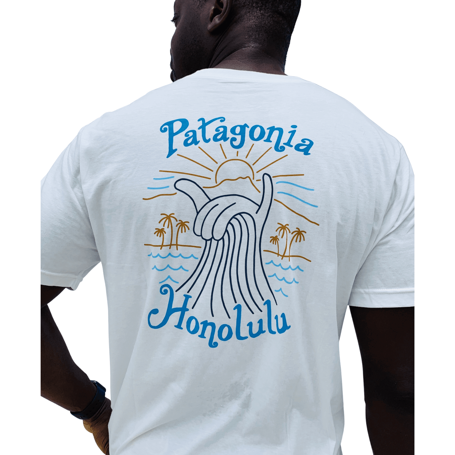 Tシャツ/カットソー(半袖/袖なし)パタゴニア　パタロハ　メンズMサイズ　ハワイ限定Tシャツ