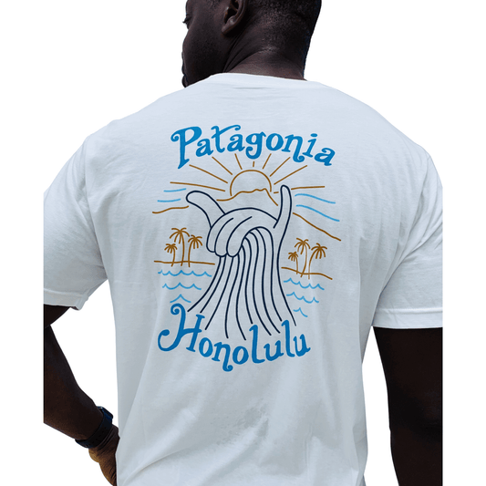 PATAGONIA/パタゴニア ハワイ パタロハ メンズ 半袖 Tシャツ オーガニックコットン ホワイト ハワイ直輸入 M