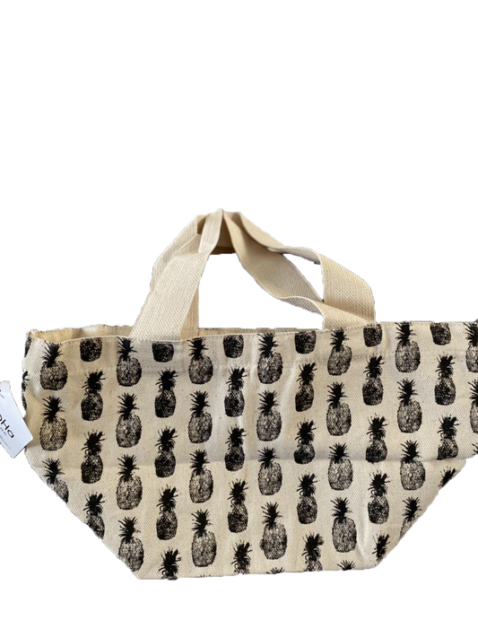 SoHa LIVING トートバッグ ナチュラル パイナップル柄